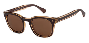 Brown Wayfarer Full Rim Unisex Sunglasses by Vincent Chase Polarized-215958