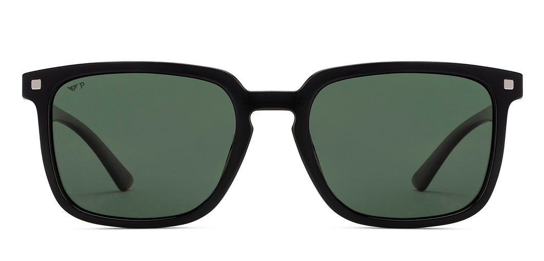 Black Wayfarer Full Rim Unisex Sunglasses by Vincent Chase Polarized-215979
