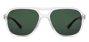 Transparent Wayfarer Full Rim Unisex Sunglasses by Vincent Chase Polarized-215984