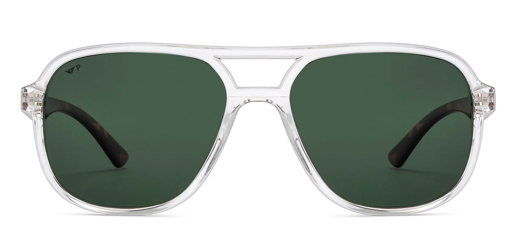 Transparent Wayfarer Full Rim Unisex Sunglasses by Vincent Chase Polarized-215984