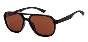 Black Wayfarer Full Rim Unisex Sunglasses by Vincent Chase Polarized-215985