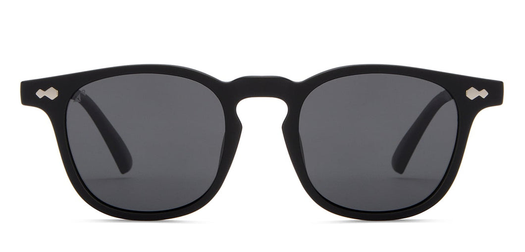 Black Round Full Rim Unisex Sunglasses by Vincent Chase Polarized-216801