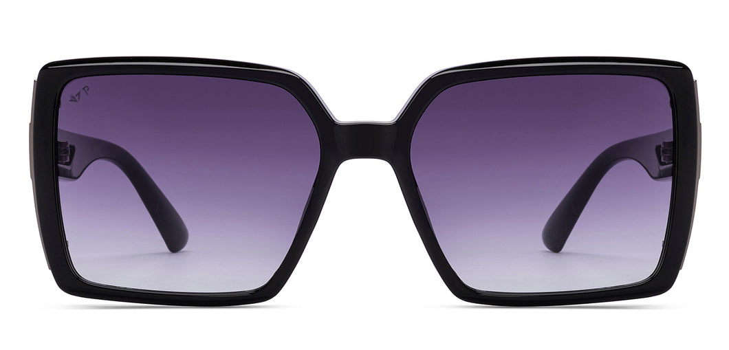 Black Wayfarer Full Rim Women Sunglasses by Vincent Chase Polarized-216958
