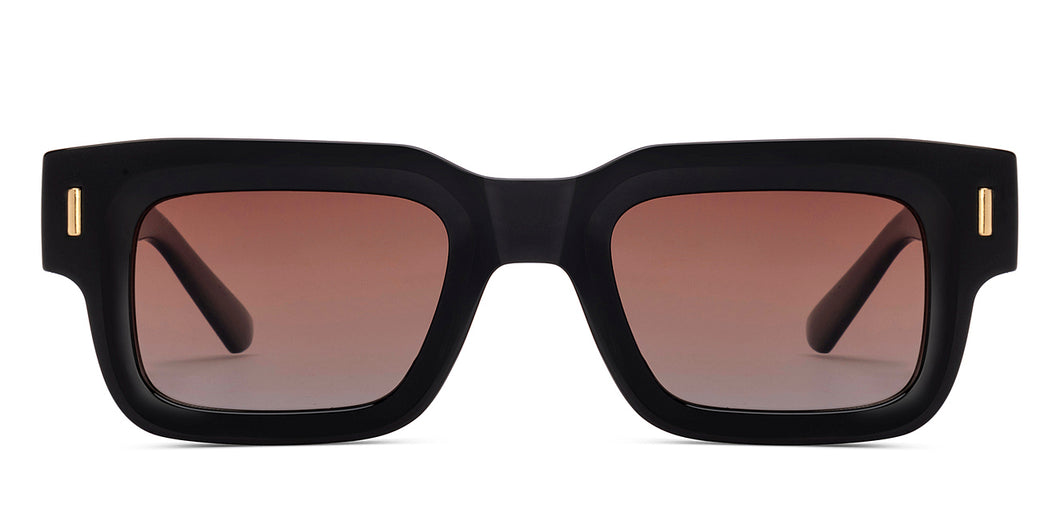 Black Wayfarer Full Rim Unisex Sunglasses by Vincent Chase Polarized-216963
