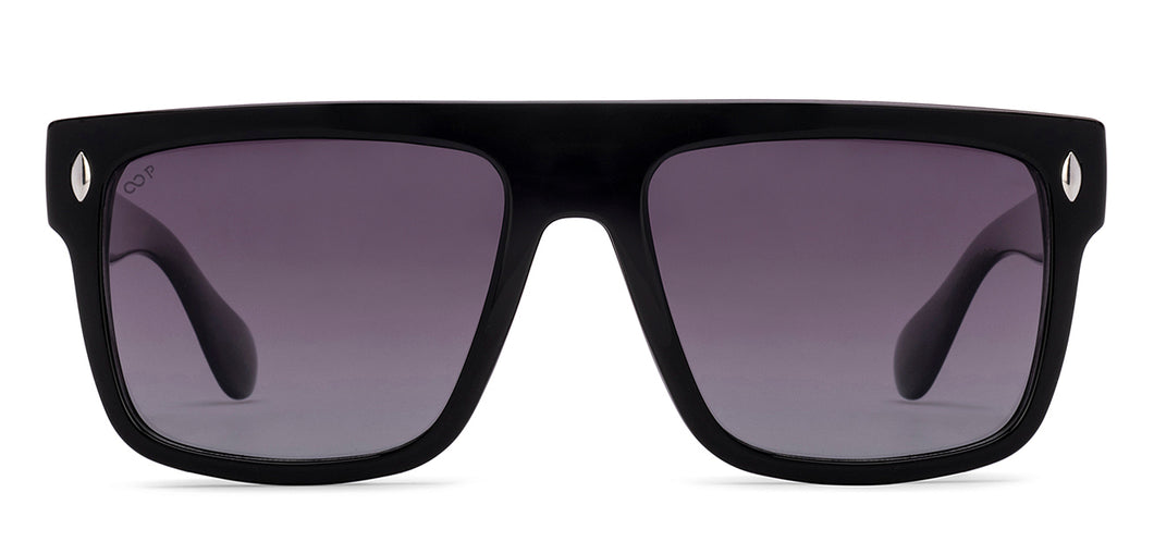 Black Wayfarer Full Rim Unisex Sunglasses by Vincent Chase Polarized-216967