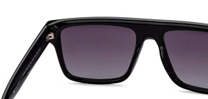 Black Wayfarer Full Rim Unisex Sunglasses by Vincent Chase Polarized-216967