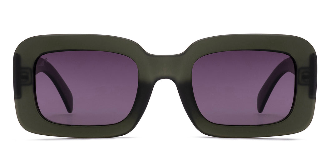 Green Rectangle/ Square Full Rim Women Sunglasses by Vincent Chase Polarized-216974