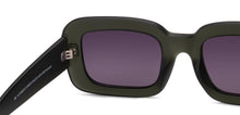 Load image into Gallery viewer, Green Rectangle/ Square Full Rim Women Sunglasses by Vincent Chase Polarized-216974