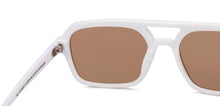 Load image into Gallery viewer, White Rectangle/ Square Full Rim Unisex Sunglasses by Vincent Chase Polarized-216978