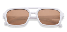 Load image into Gallery viewer, White Rectangle/ Square Full Rim Unisex Sunglasses by Vincent Chase Polarized-216978
