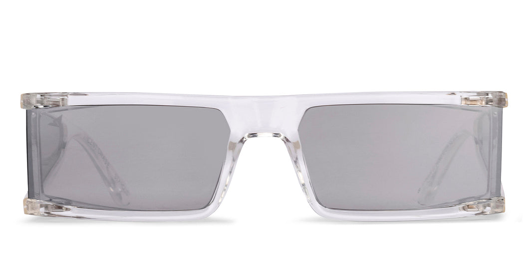 Transparent Wayfarer Half Rim Unisex Sunglasses by Vincent Chase-216980
