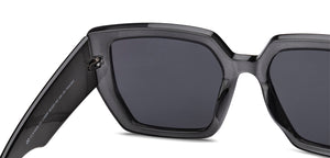 Grey Rectangle/ Square Full Rim Women Sunglasses by Vincent Chase Polarized-216988