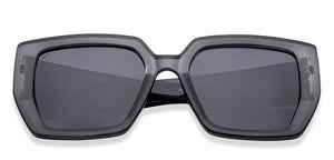 Grey Rectangle/ Square Full Rim Women Sunglasses by Vincent Chase Polarized-216988
