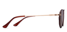 Load image into Gallery viewer, Brown Round Full Rim Unisex Sunglasses by Vincent Chase-217147