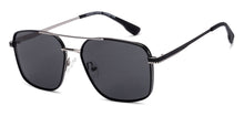 Load image into Gallery viewer, Black Rectangle Full Rim Unisex Sunglasses by Vincent Chase-217151