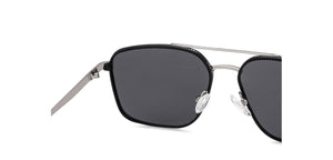 Black Rectangle Full Rim Unisex Sunglasses by Vincent Chase-217151