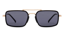 Load image into Gallery viewer, Black Rectangle/ Square Full Rim Unisex Sunglasses by Vincent Chase Polarized-217155