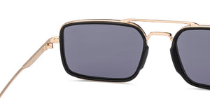 Black Rectangle/ Square Full Rim Unisex Sunglasses by Vincent Chase Polarized-217155