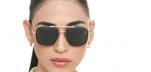 Black Rectangle/ Square Full Rim Unisex Sunglasses by Vincent Chase Polarized-217157