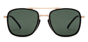 Black Rectangle/ Square Full Rim Unisex Sunglasses by Vincent Chase Polarized-217157