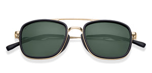 Black Rectangle/ Square Full Rim Unisex Sunglasses by Vincent Chase Polarized-217157