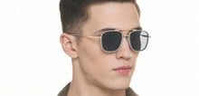 Load image into Gallery viewer, Gold Rectangle Full Rim Unisex Sunglasses by Vincent Chase Polarized-217158