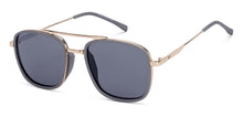 Load image into Gallery viewer, Gold Rectangle Full Rim Unisex Sunglasses by Vincent Chase Polarized-217158