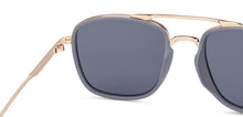 Load image into Gallery viewer, Gold Rectangle Full Rim Unisex Sunglasses by Vincent Chase Polarized-217158
