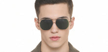 Load image into Gallery viewer, Green Geometric Full Rim Unisex Sunglasses by Vincent Chase Polarized-217159
