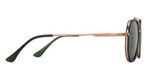 Green Geometric Full Rim Unisex Sunglasses by Vincent Chase Polarized-217159