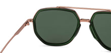 Load image into Gallery viewer, Green Geometric Full Rim Unisex Sunglasses by Vincent Chase Polarized-217159