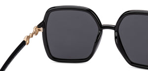 Black Wayfarer Full Rim Women Sunglasses by Vincent Chase Polarized-217731