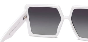 White Wayfarer Full Rim Women Sunglasses by Vincent Chase Online-217736