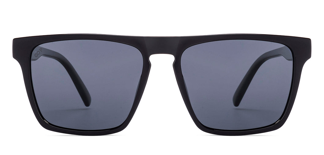 Black Wayfarer Full Rim Unisex Sunglasses by Vincent Chase Polarized-220989