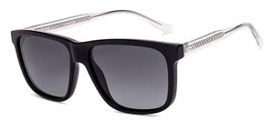 Black Rectangle/ Square Full Rim Unisex Sunglasses by Vincent Chase Polarized-220998