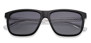 Black Rectangle/ Square Full Rim Unisex Sunglasses by Vincent Chase Polarized-220998