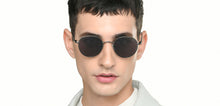 Load image into Gallery viewer, Gunmetal Round Full Rim Unisex Sunglasses by Vincent Chase Polarized-221002