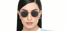 Load image into Gallery viewer, Gunmetal Round Full Rim Unisex Sunglasses by Vincent Chase Polarized-221002