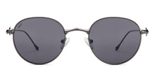 Load image into Gallery viewer, Gunmetal Round Full Rim Unisex Sunglasses by Vincent Chase Polarized-221002