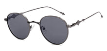 Load image into Gallery viewer, Gunmetal Round Full Rim Unisex Sunglasses by Vincent Chase Polarized-221002