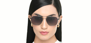 Gunmetal Geometric Full Rim Unisex Sunglasses by Vincent Chase Polarized-221004