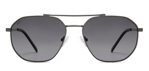 Gunmetal Geometric Full Rim Unisex Sunglasses by Vincent Chase Polarized-221004