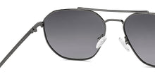 Load image into Gallery viewer, Gunmetal Geometric Full Rim Unisex Sunglasses by Vincent Chase Polarized-221004