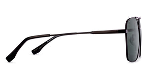 Black Rectangle Full Rim Unisex Sunglasses by Vincent Chase Polarized-221006