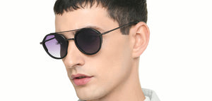 Black Round Full Rim Unisex Sunglasses by Vincent Chase Polarized-221018