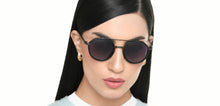 Load image into Gallery viewer, Black Round Full Rim Unisex Sunglasses by Vincent Chase Polarized-221018