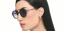 Load image into Gallery viewer, Black Round Full Rim Unisex Sunglasses by Vincent Chase Polarized-221018