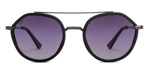 Black Round Full Rim Unisex Sunglasses by Vincent Chase Polarized-221018