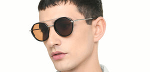 Black Round Full Rim Unisex Sunglasses by Vincent Chase Polarized-221019