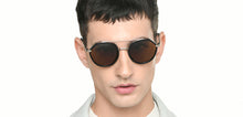 Load image into Gallery viewer, Black Round Full Rim Unisex Sunglasses by Vincent Chase Polarized-221019